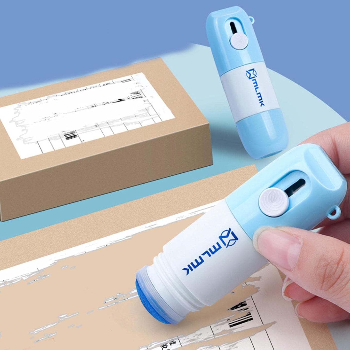 📦Correction Fluid Express – verktøy for å slette personlig informasjon og skjule adresser på pakker, med skjærebla