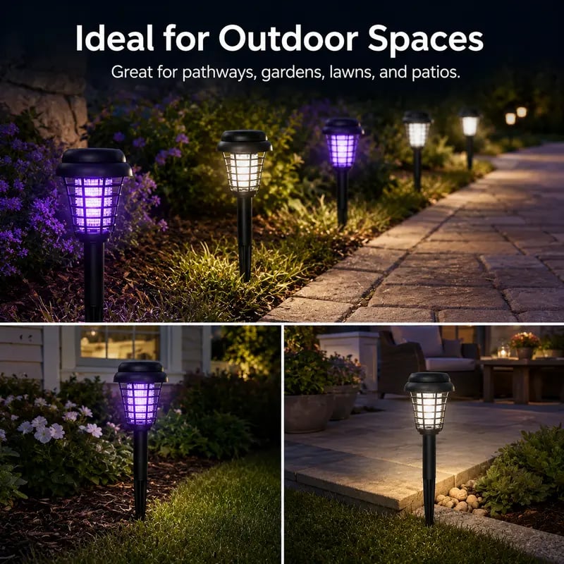 🏠Sommerens essensielle ting🦟Soldrevet UV-myggdreperlampe