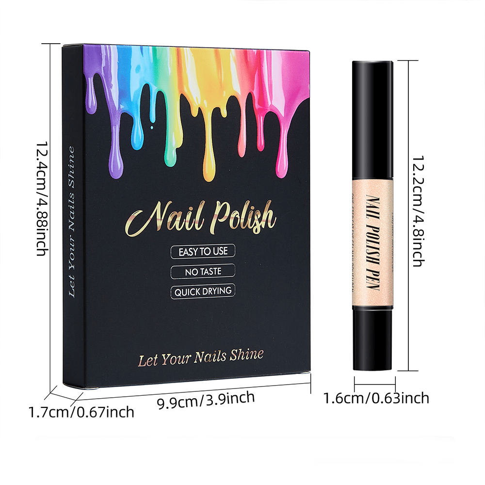 💅 6-delers sett med gel-neglepenn for negledekorasjon i ett trinn – salongkvalitet hjemme