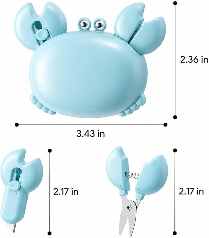 🦀4-i-1 magnetisk kjøleskapsmagnet med saks, bokskutter og boksåpner