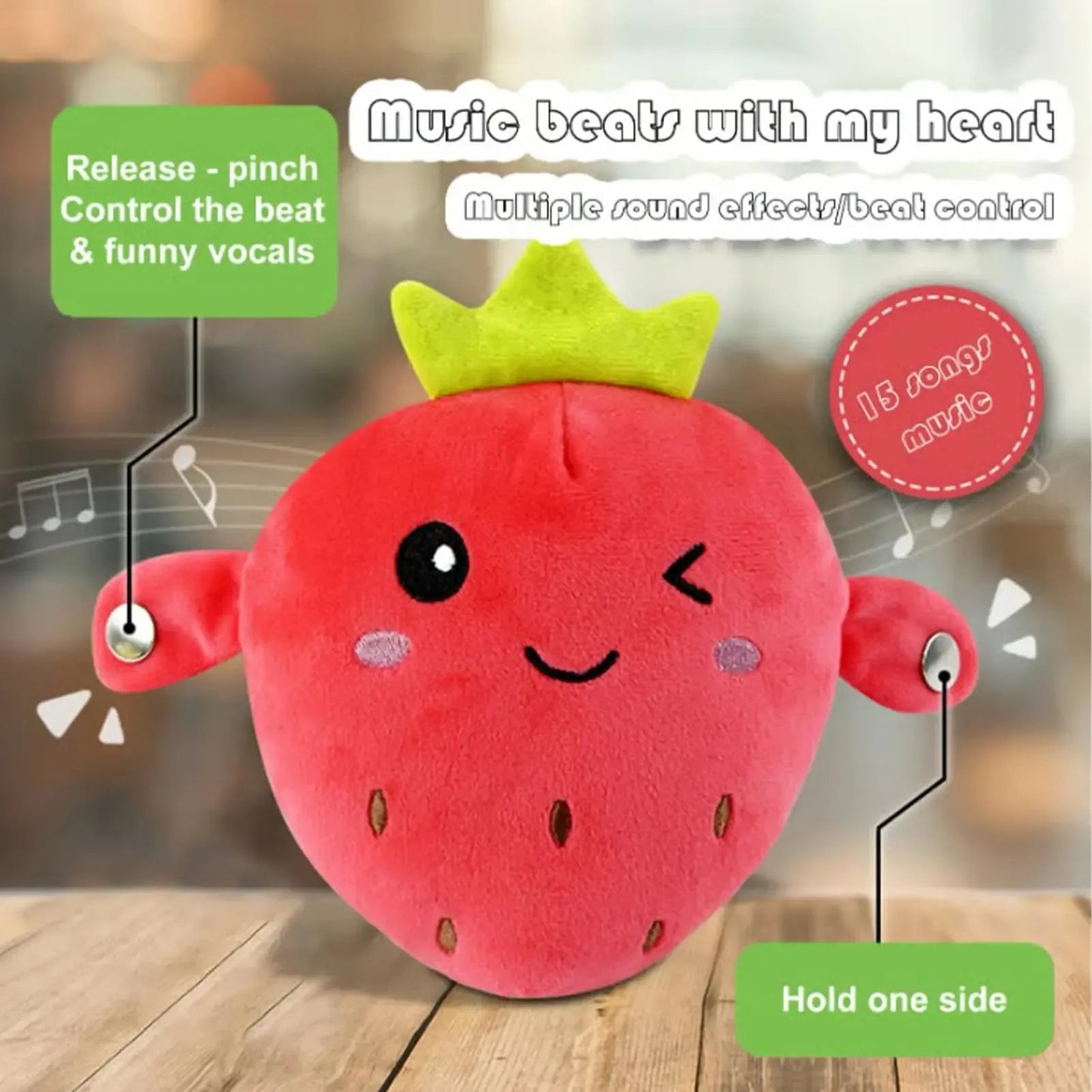 💕Hot sale 49% RABATT💖Interaktivt musikk-kosedyrsett🍌🍓🥕