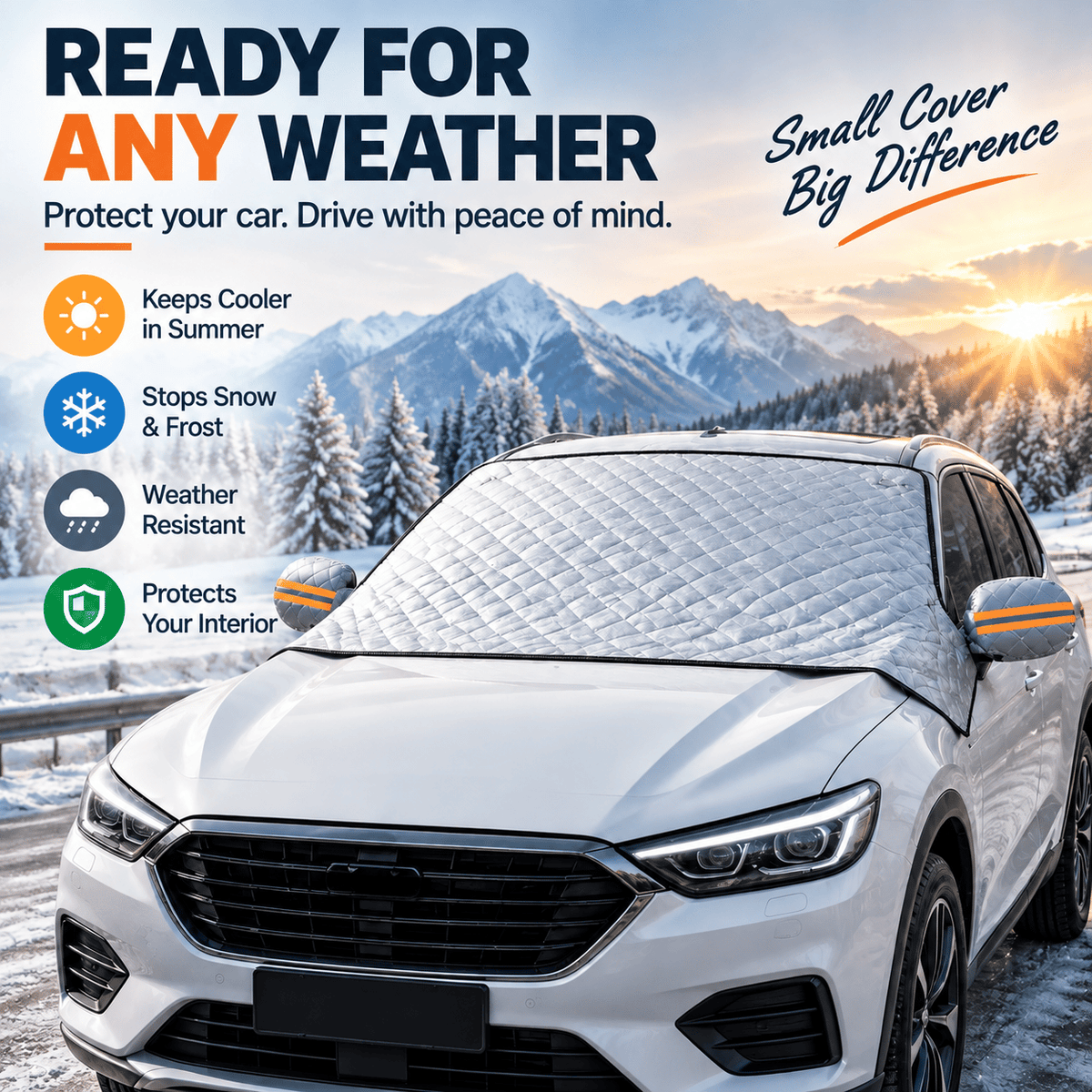 ⏰SISTE DAG AV SALGET – 50 % RABATT!🚗 Magnetisk frontruteovertrekk – helårsbeskyttelse mot sol, snø og frost for personbiler, SUV-er og lastebiler