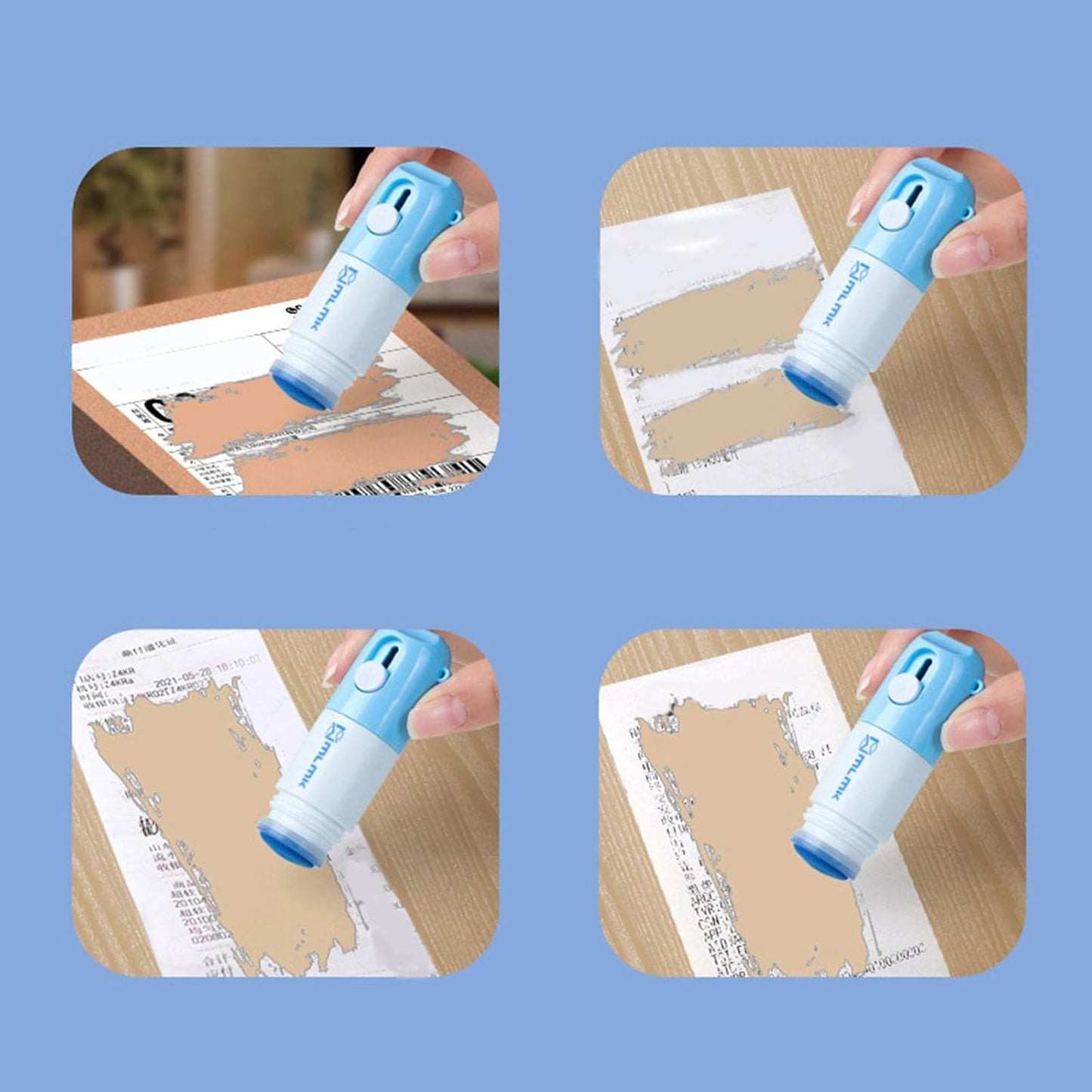 📦Correction Fluid Express – verktøy for å slette personlig informasjon og skjule adresser på pakker, med skjærebla