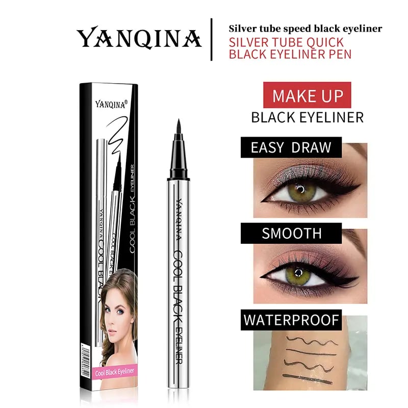 ✨🖌️ Langvarig vanntett eyeliner — Vegansk formel, 24-timers jevn og lett bruk 💫