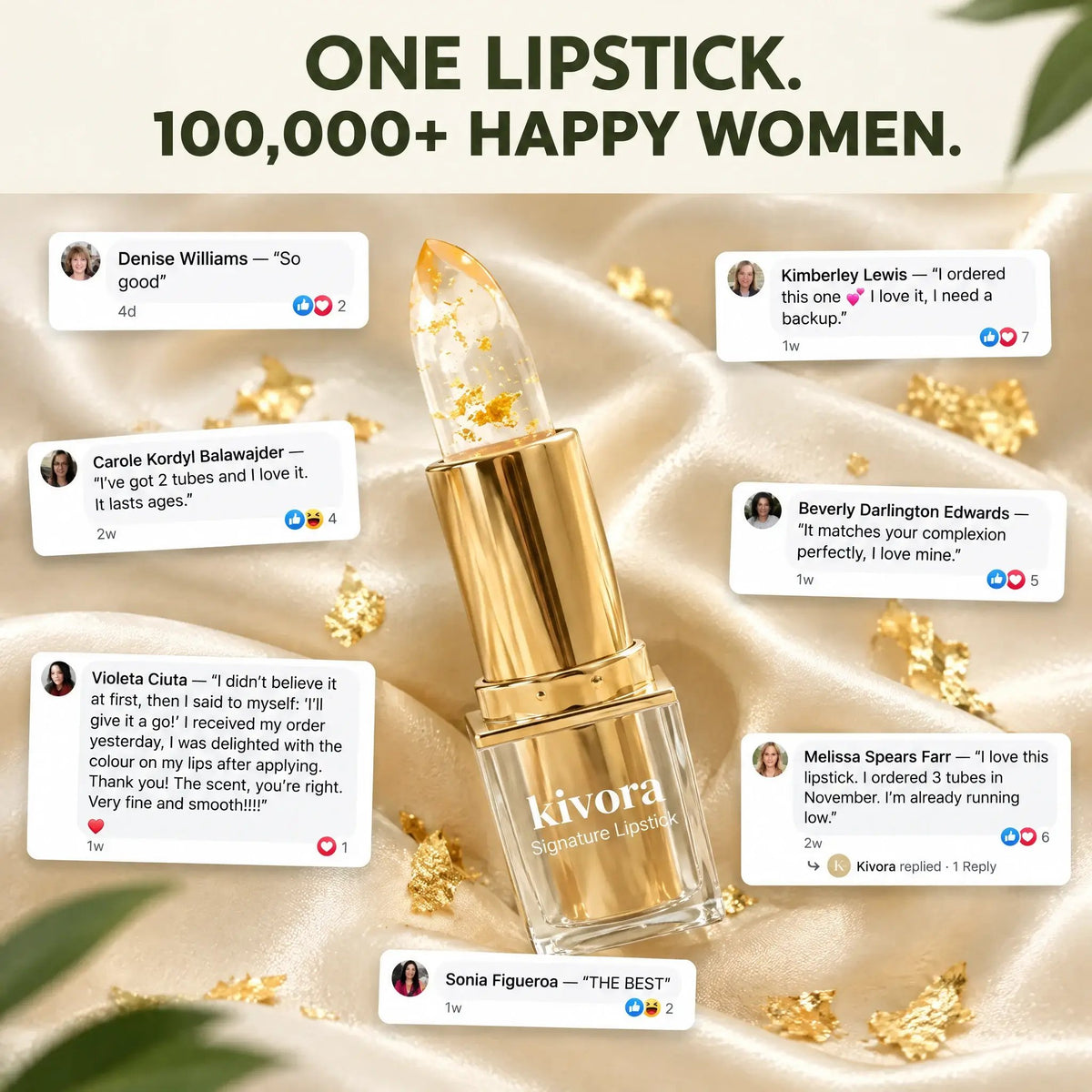 💋Fargeskiftende leppestift som ikke smitter av💄Farges automatisk ved berøring!