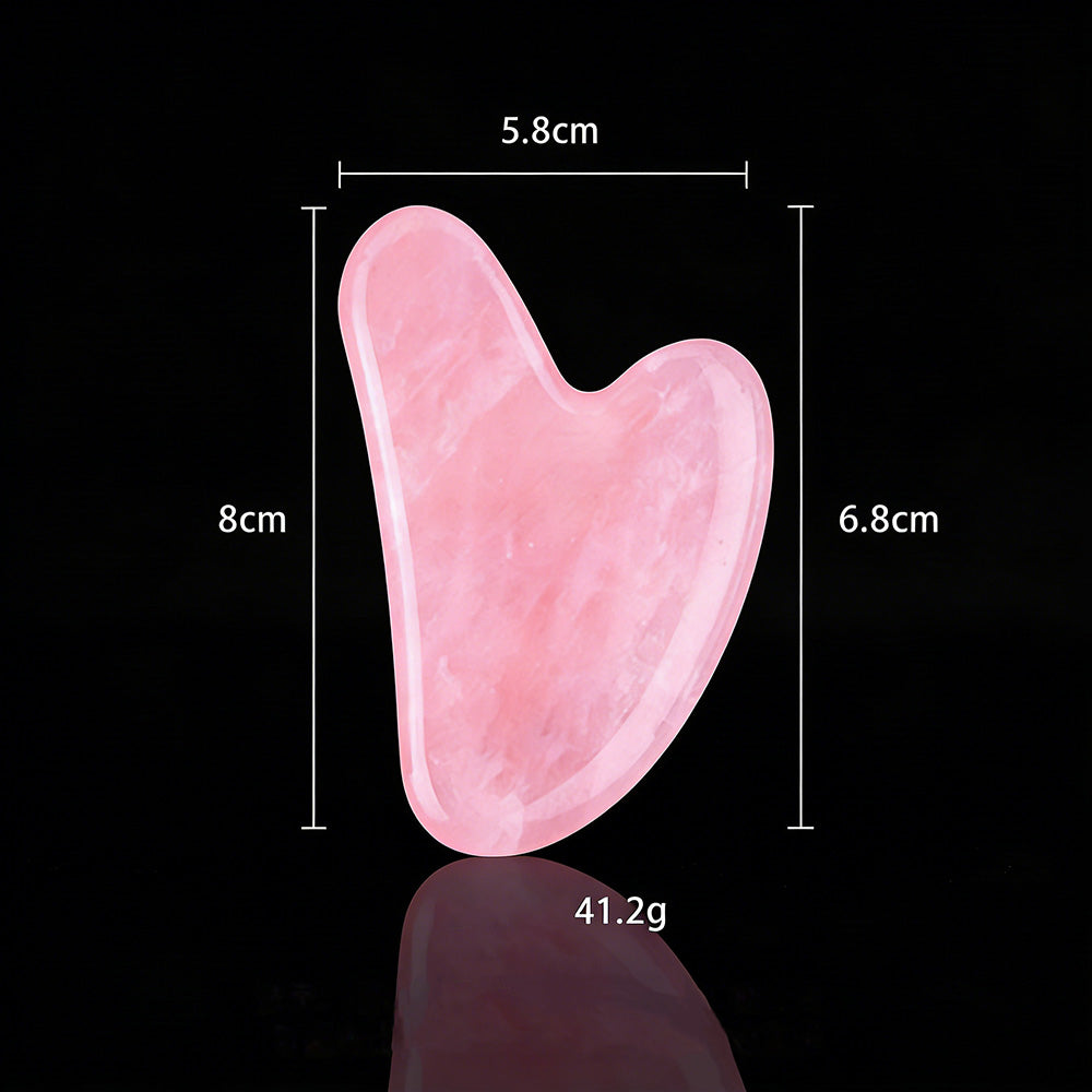 🔥Kjøp 1, få 1 gratis💖Gua Sha-massasjeverktøy i naturkrystall i hjerteform – Gua Sha-verktøy for hele kroppen, til ansikt, hals og krop