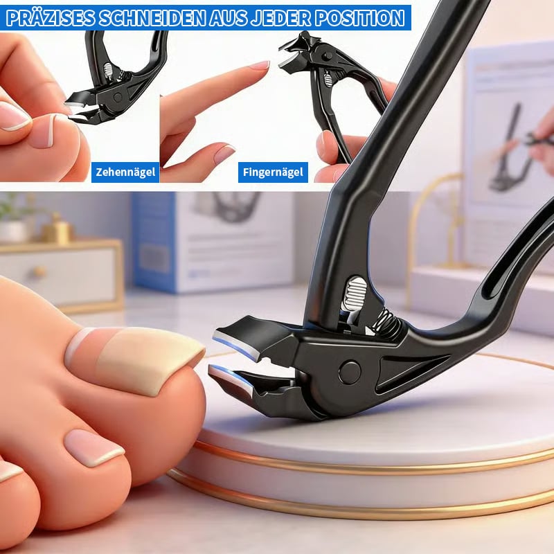 ✂️🖤Svart, buet negleklipper – ergonomisk og enkel å bruke for eldre menneske❤️