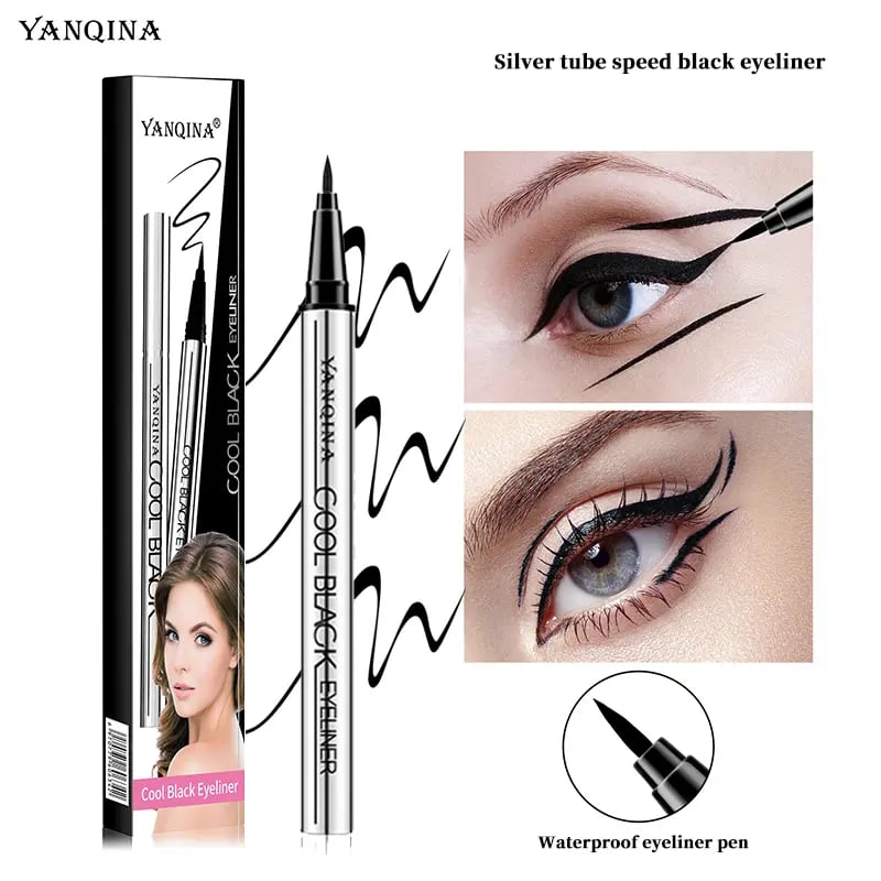 ✨🖌️ Langvarig vanntett eyeliner — Vegansk formel, 24-timers jevn og lett bruk 💫