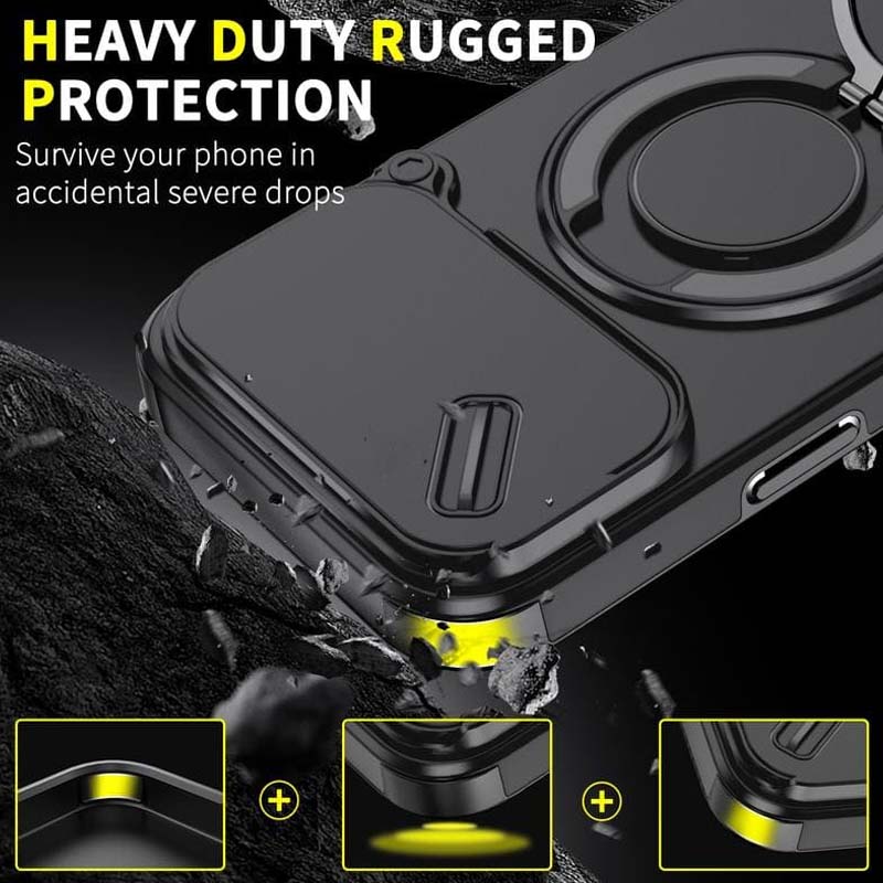 🔥 SISTE DAGS KAMPANJE - 50 % RABATT 🔥 Magnetisk telefonveske med ringstativ for iPhone