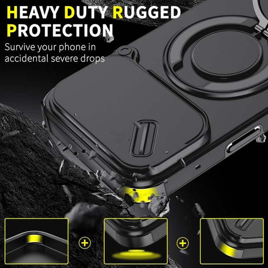 🔥 SISTE DAGS KAMPANJE - 50 % RABATT 🔥 Magnetisk telefonveske med ringstativ for iPhone