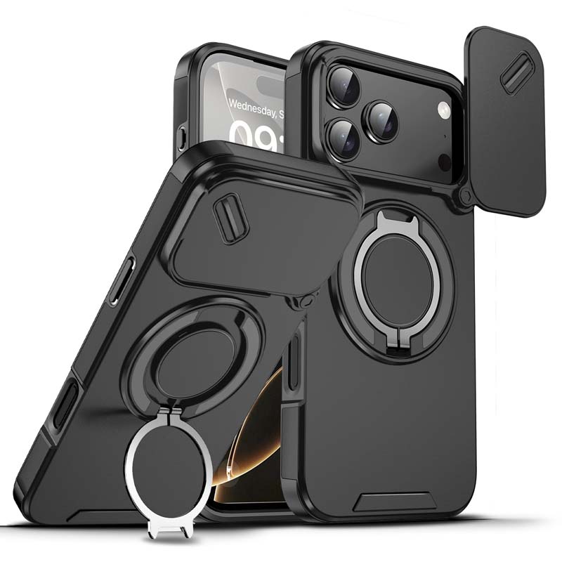 🔥 SISTE DAGS KAMPANJE - 50 % RABATT 🔥 Magnetisk telefonveske med ringstativ for iPhone