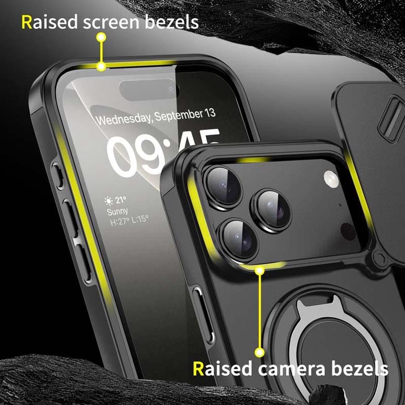 🔥 SISTE DAGS KAMPANJE - 50 % RABATT 🔥 Magnetisk telefonveske med ringstativ for iPhone