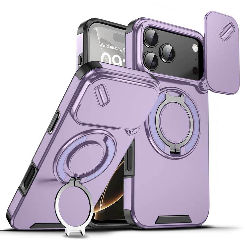 🔥 SISTE DAGS KAMPANJE - 50 % RABATT 🔥 Magnetisk telefonveske med ringstativ for iPhone