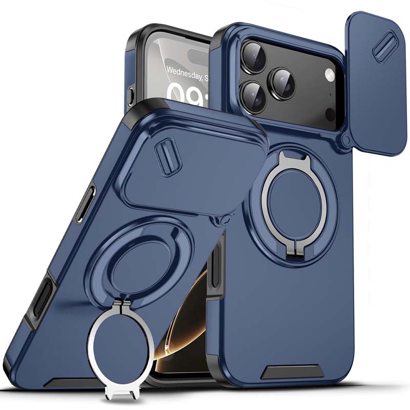 🔥 SISTE DAGS KAMPANJE - 50 % RABATT 🔥 Magnetisk telefonveske med ringstativ for iPhone