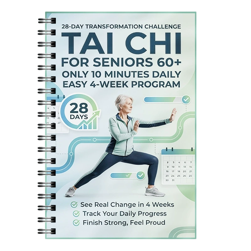 📘50 % RABATT NÅ! 🧘 Tai Chi-øvelsesbok for eldre og nybegynnere – 28-dagers program, 10 minutters daglige øvelser og nybegynnervennlige bevegelser – perfekt for styrke, balanse og avslapning 🌿✨